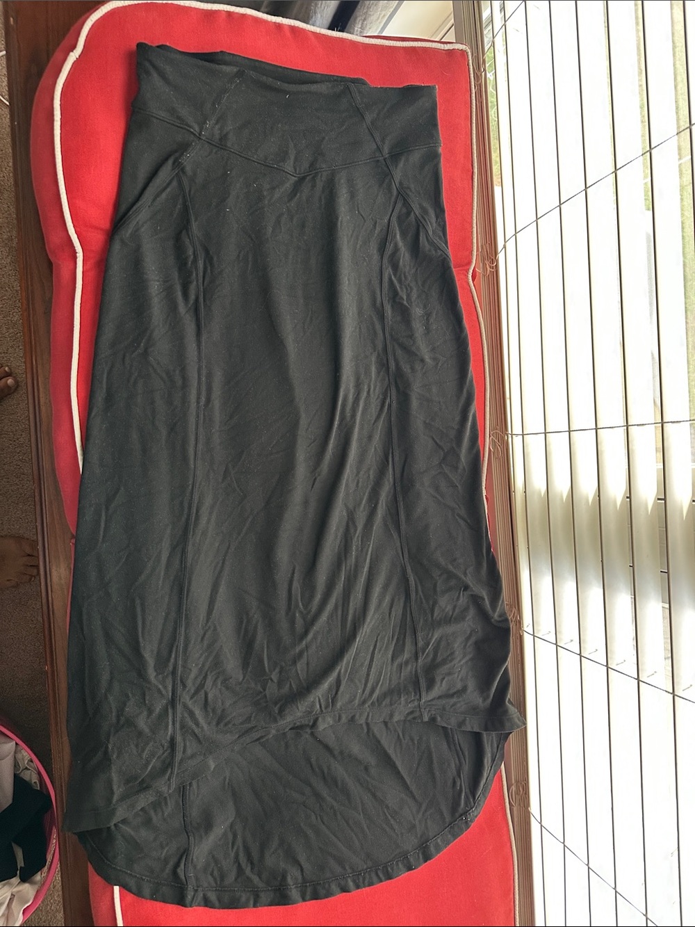 Athleta Black High-Low Maxi Skirt